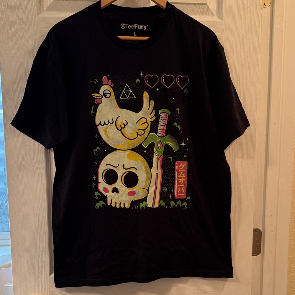 TeeFury Black Graphic Tee - Short Sleeve